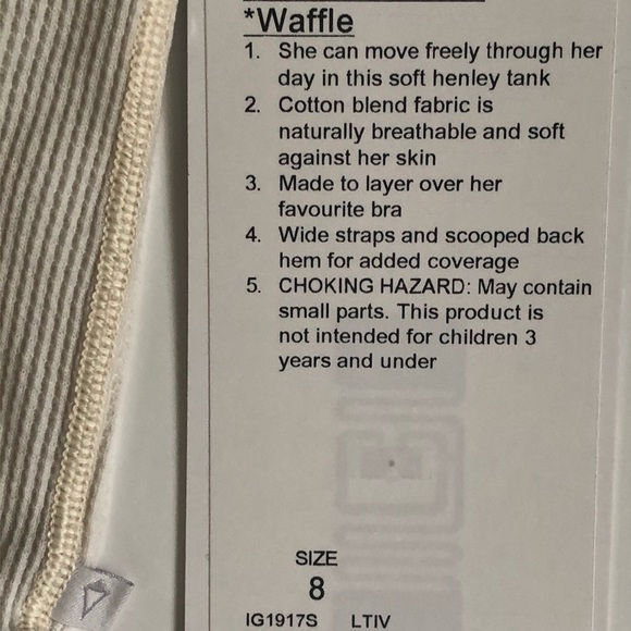 •NWT• Lululemon Ivivva Calmness Tank - Picture 4 of 5